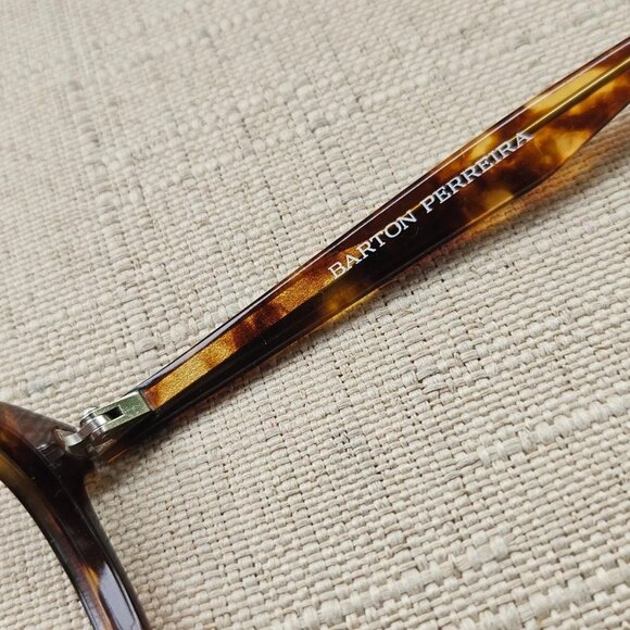 Barton Perreira Women Eyeglasses Frame Brown Tortoise JAMES Glasses Made Japan main image 7